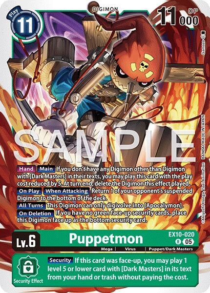 Image for Puppetmon [EX10-020 R] - Digimon Card Game