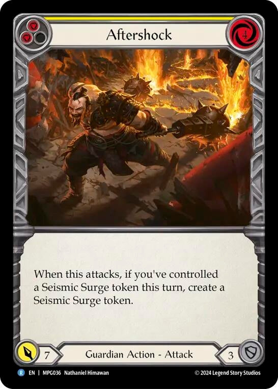 Image for Aftershock (Yellow) [MPG036] - Flesh and Blood TCG