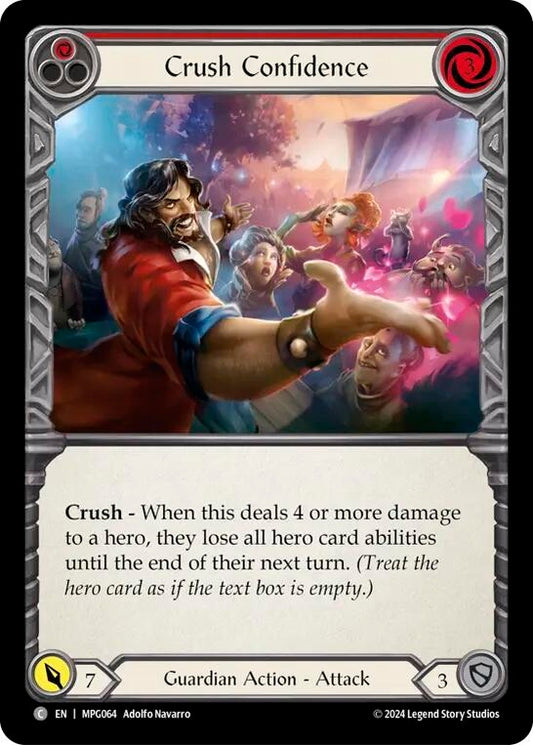 Image for Crush Confidence (Red) [MPG064] - Flesh and Blood TCG