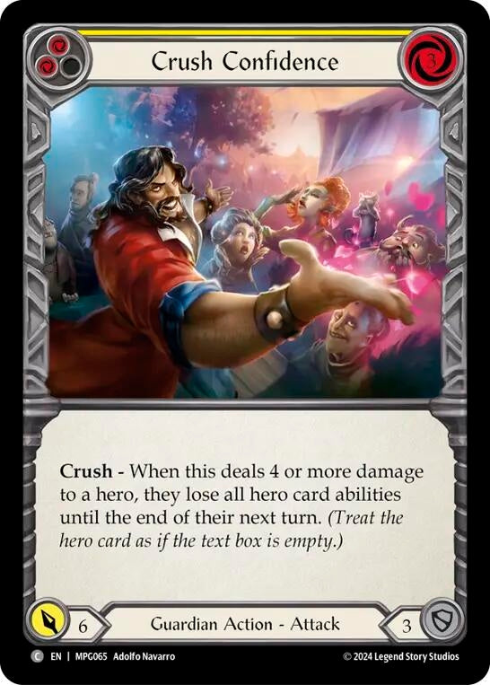 Image for Crush Confidence (Yellow) [MPG065] - Flesh and Blood TCG