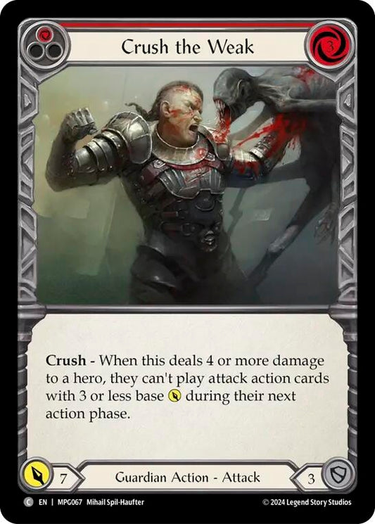 Image for Crush the Weak (Red) [MPG067] - Flesh and Blood TCG