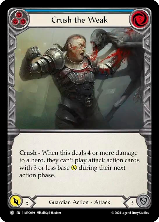 Image for Crush the Weak (Blue) [MPG069] - Flesh and Blood TCG