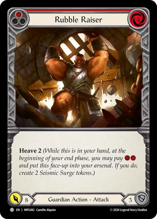 Image for Rubble Raiser (Red) [MPG082] - Flesh and Blood TCG
