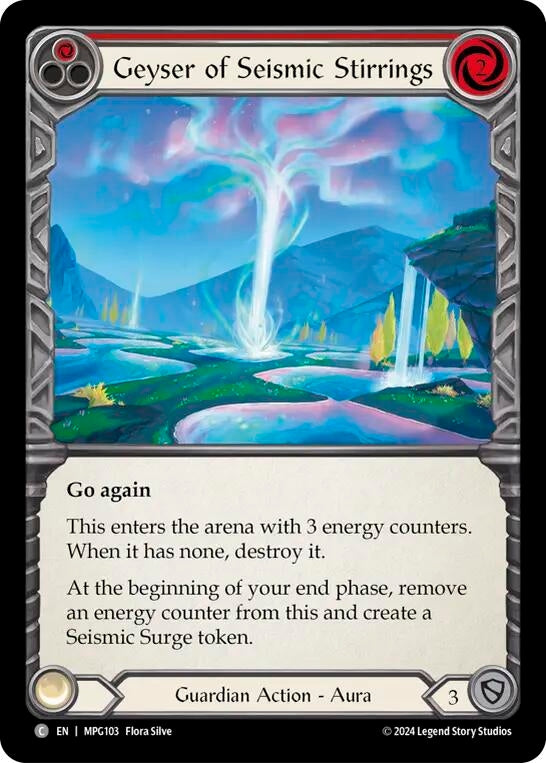 Image for Geyser of Seismic Stirrings (Red) [MPG103] - Flesh and Blood TCG