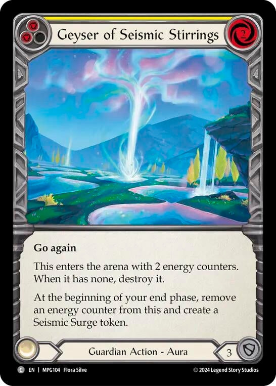 Image for Geyser of Seismic Stirrings (Yellow) [MPG104] - Flesh and Blood TCG