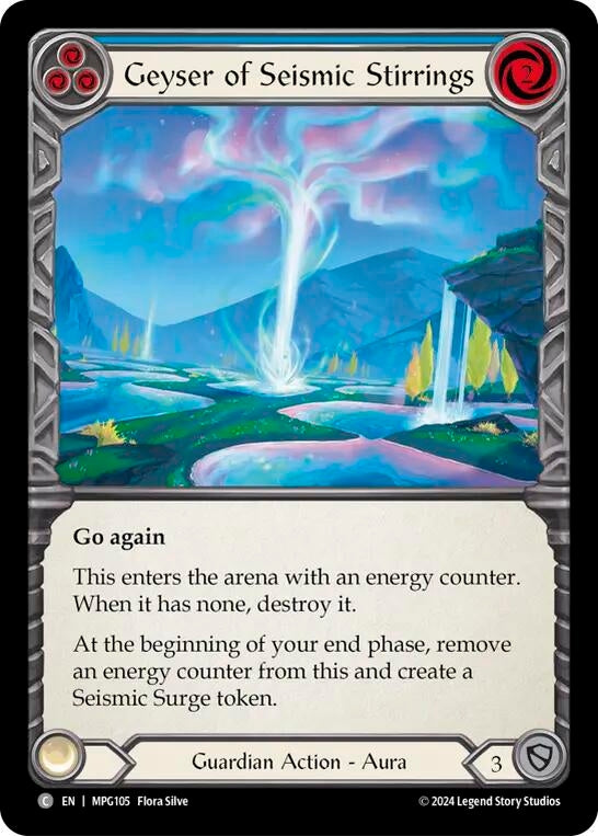 Image for Geyser of Seismic Stirrings (Blue) [MPG105] - Flesh and Blood TCG
