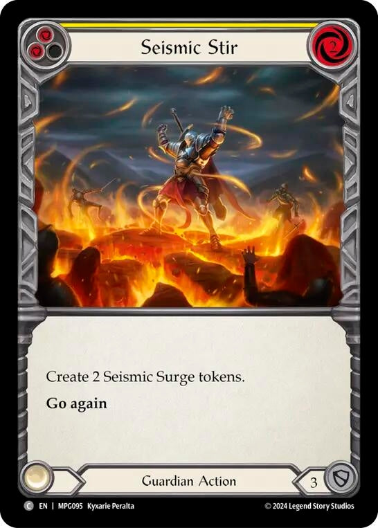 Image for Seismic Stir (Yellow) [MPG095] - Flesh and Blood TCG