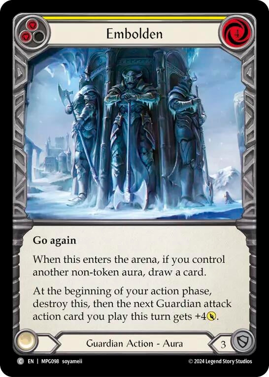 Image for Embolden (Yellow) [MPG098] - Flesh and Blood TCG
