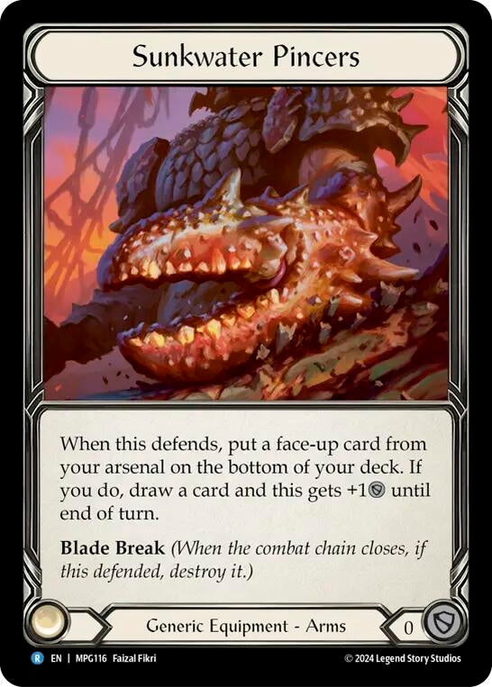 Image for Sunkwater Pincers [MPG116] - Flesh and Blood TCG