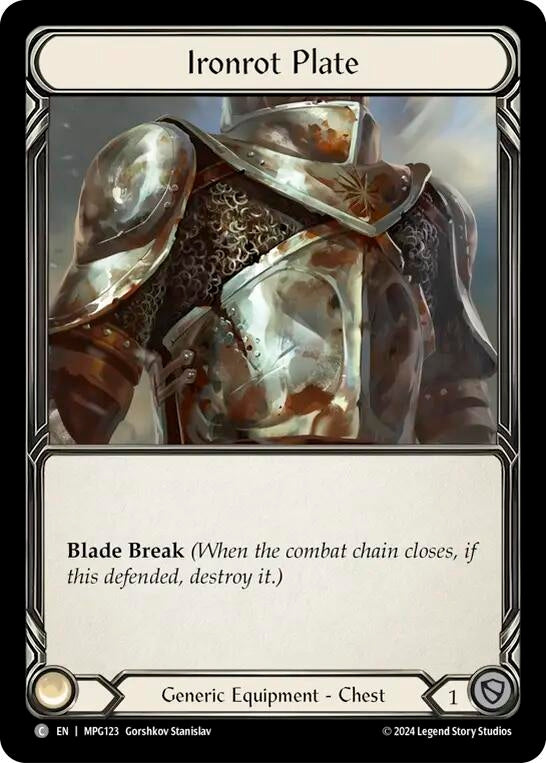 Image for Ironrot Plate [MPG123] - Flesh and Blood TCG