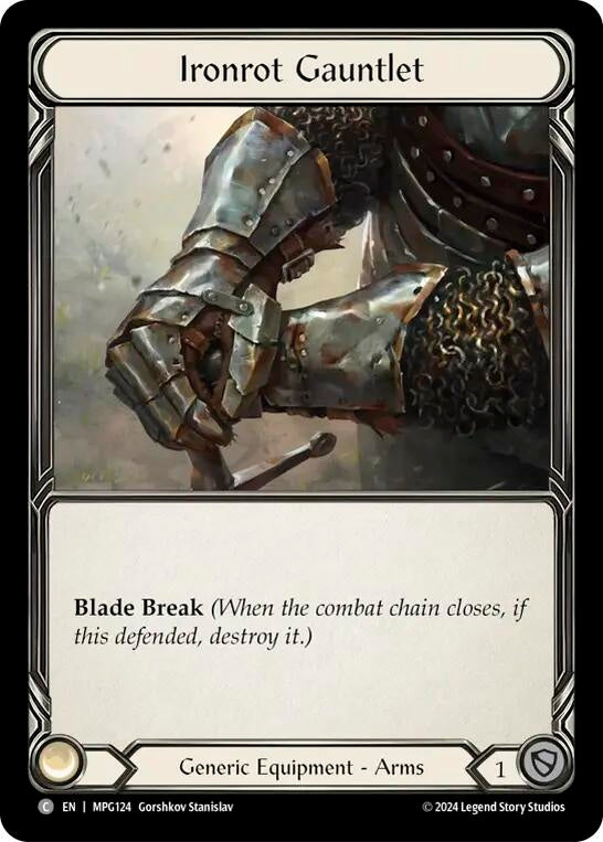 Image for Ironrot Gauntlet [MPG124] - Flesh and Blood TCG