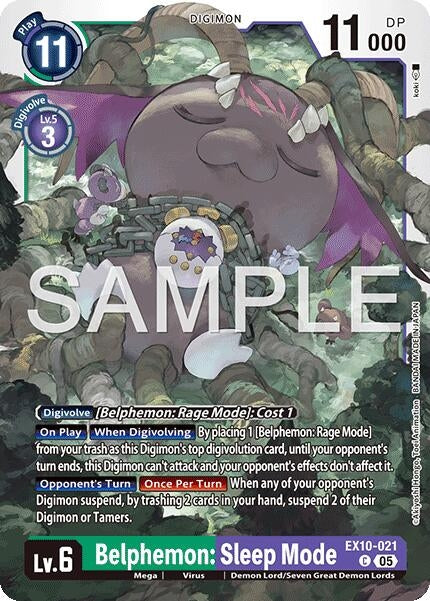 Image for Belphemon: Sleep Mode [EX10-021 C] - Digimon Card Game