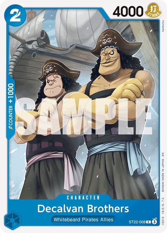Image for Decalvan Brothers [ST22-008] - One Piece Card Game