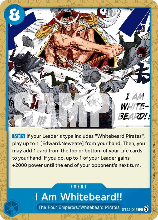 Image for I Am Whitebeard!! [ST22-015] - One Piece Card Game