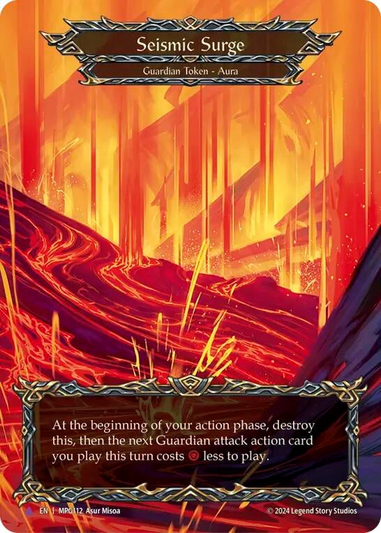 Image for Seismic Surge (Lava) (Marvel) [MPG112] - Flesh and Blood TCG
