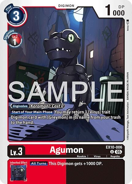 Image for Agumon [EX10-006 U] - Digimon Card Game