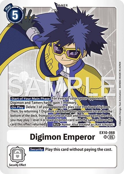 Image for Digimon Emperor [EX10-068 SR] - Digimon Card Game