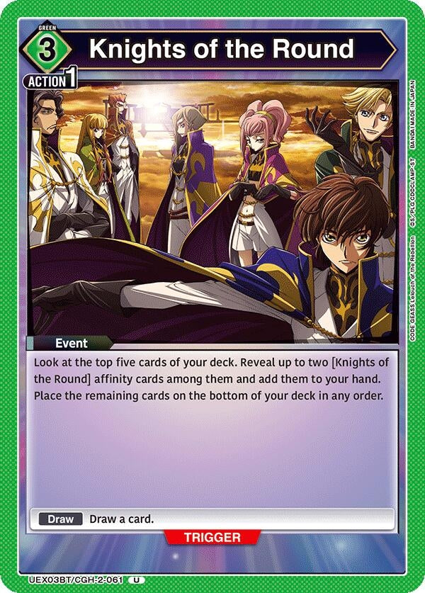 Image for Knights of the Round [UEX03BT/CGH-2-061] - Union Arena