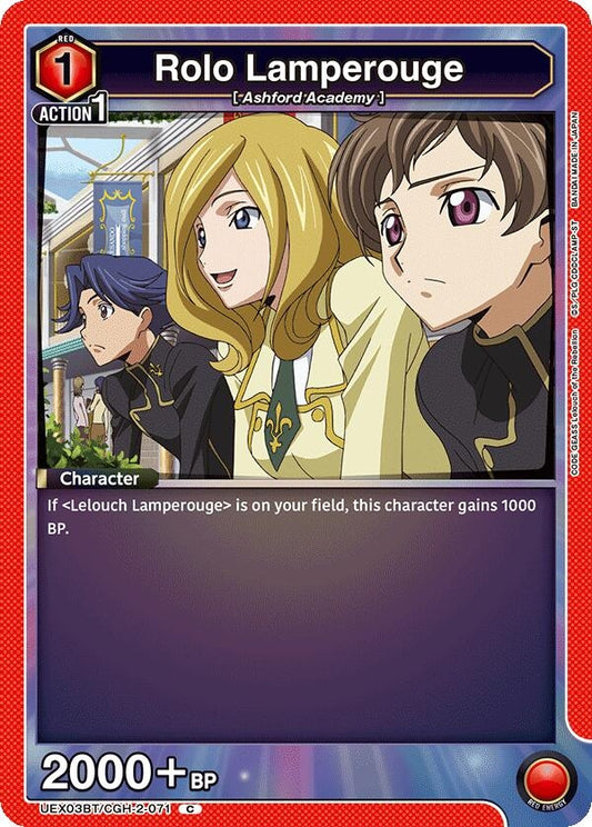 Image for Rolo Lamperouge (071) [UEX03BT/CGH-2-071] - Union Arena