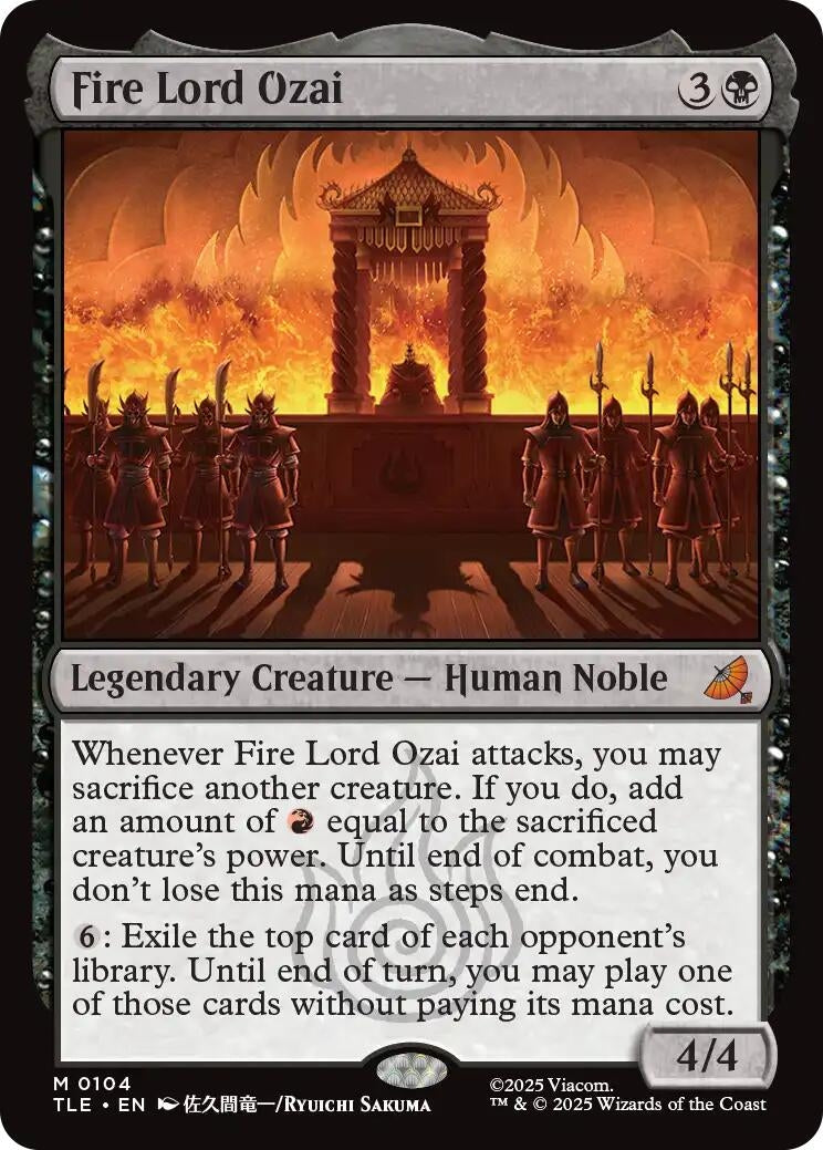 Image for Fire Lord Ozai [104] - Magic: The Gathering