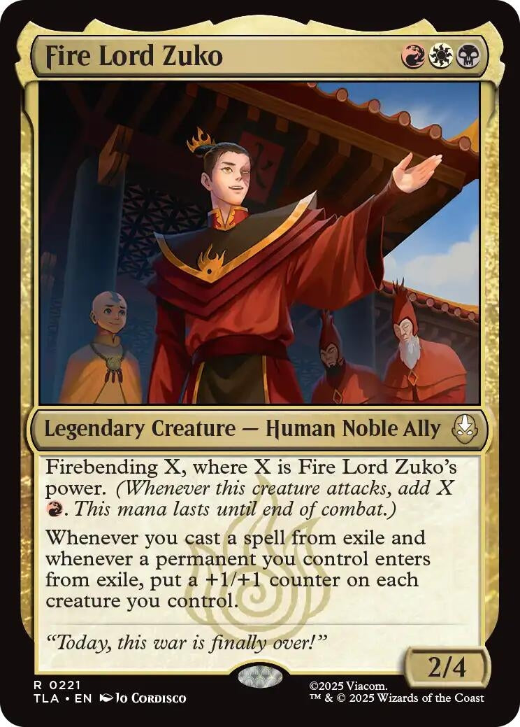 Image for Fire Lord Zuko [221] - Magic: The Gathering