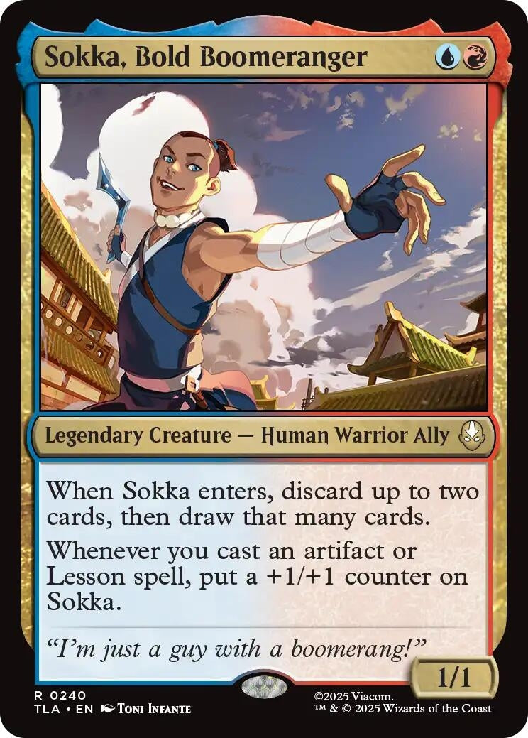 Image for Sokka, Bold Boomeranger [240] - Magic: The Gathering