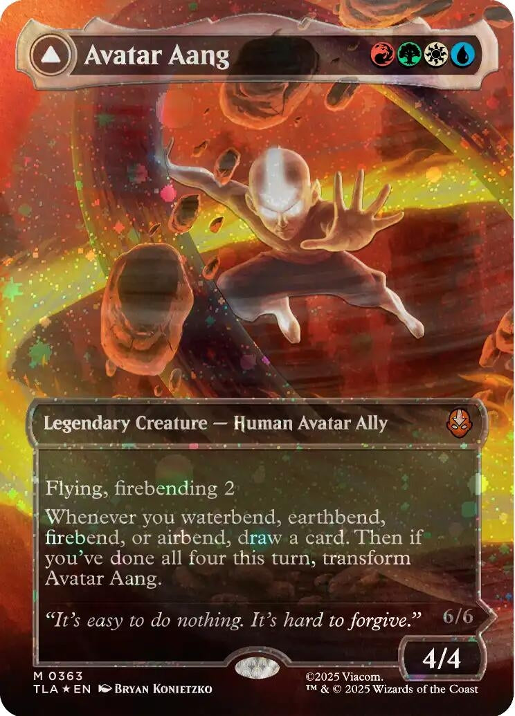 Image for Avatar Aang (Raised Foil) [363] - Magic: The Gathering