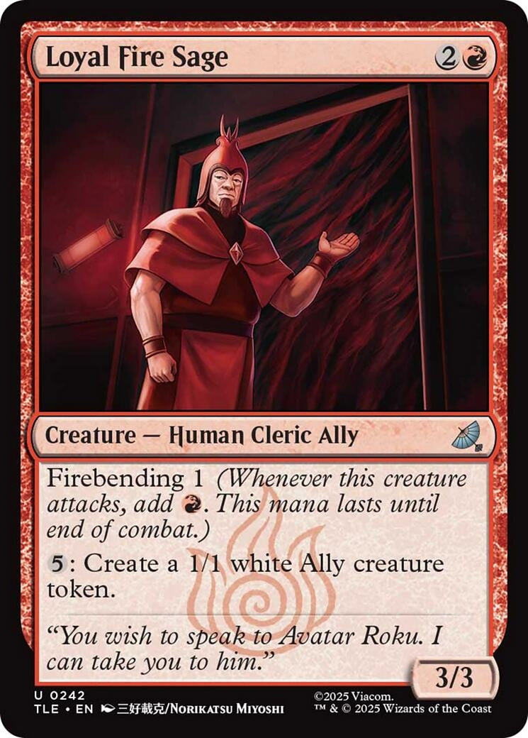 Image for Loyal Fire Sage [242] - Magic: The Gathering