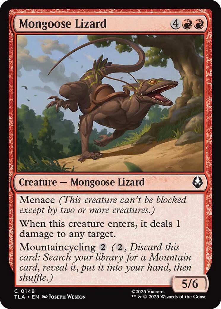 Image for Mongoose Lizard [148] - Magic: The Gathering