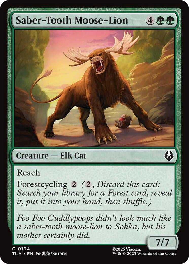 Image for Saber-Tooth Moose-Lion [194] - Magic: The Gathering