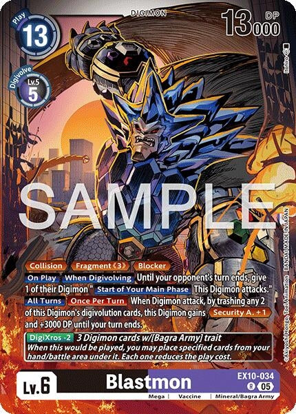 Image for Blastmon [EX10-034 R] - Digimon Card Game