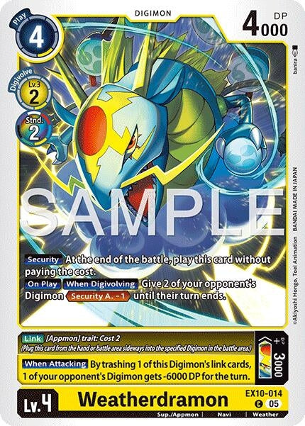 Image for Weatherdramon [EX10-014 C] - Digimon Card Game