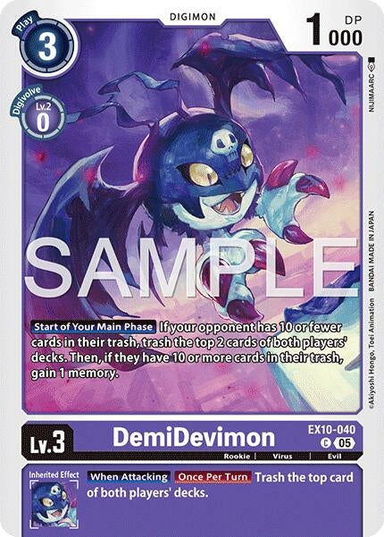 Image for DemiDevimon [EX10-040 C] - Digimon Card Game