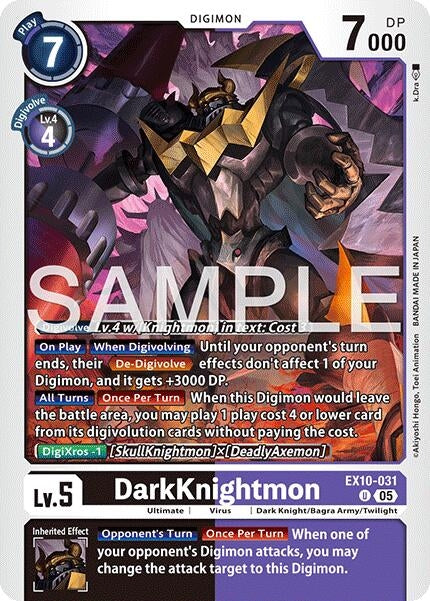 Image for DarkKnightmon [EX10-031 U] - Digimon Card Game