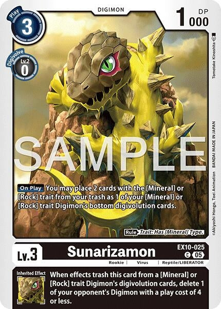 Image for Sunarizamon [EX10-025 C] - Digimon Card Game