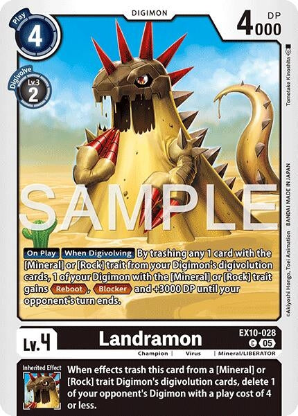Image for Landramon [EX10-028 C] - Digimon Card Game