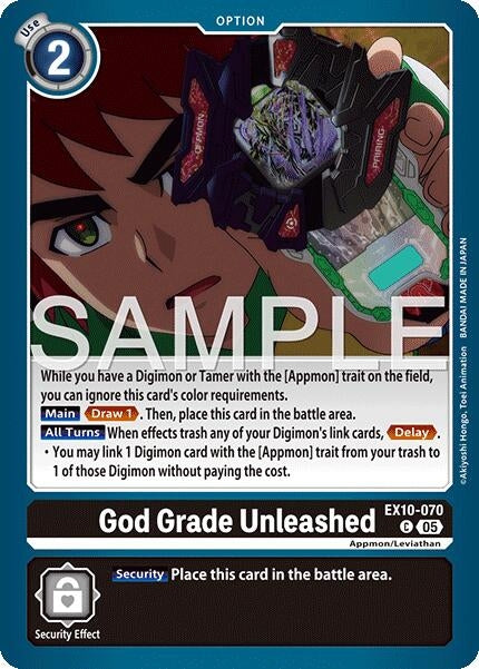 Image for God Grade Unleashed [EX10-070 C] - Digimon Card Game
