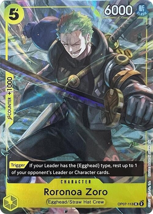 Image for Roronoa Zoro (Illustration Box Vol.3) [OP07-113] - One Piece Card Game