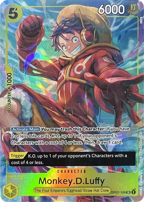Image for Monkey.D.Luffy (Illustration Box Vol.3) [OP07-109] - One Piece Card Game