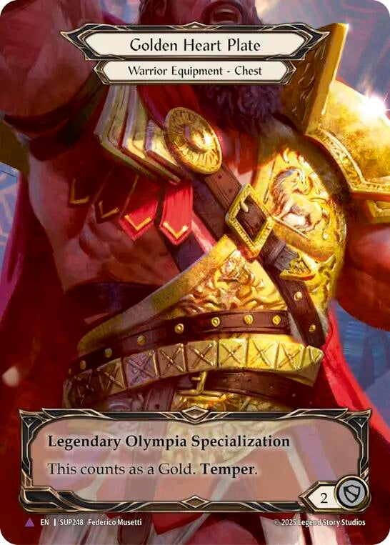 Image for Golden Heart Plate (Marvel) [SUP248] - Flesh and Blood TCG