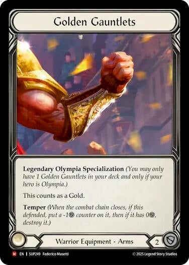 Image for Golden Gauntlets [SUP249] - Flesh and Blood TCG
