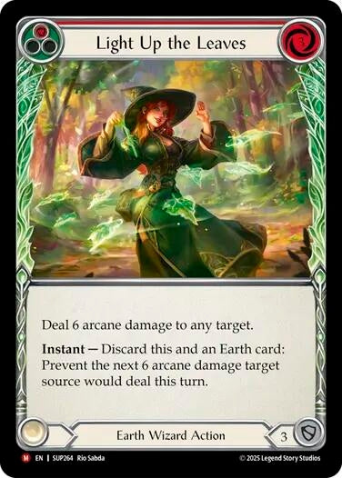 Image for Light Up the Leaves (Red) [SUP264] - Flesh and Blood TCG