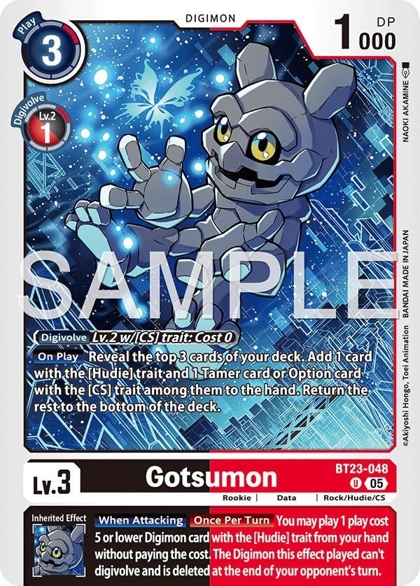 Image for Gotsumon [BT23-048 U] - Digimon Card Game