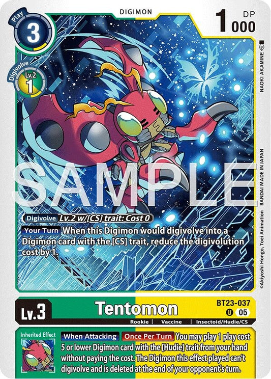Image for Tentomon [BT23-037 U] - Digimon Card Game