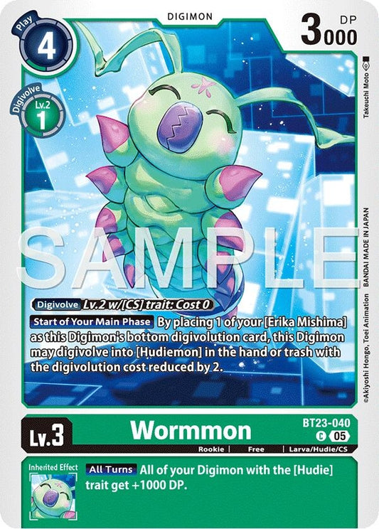 Image for Wormmon [BT23-040 C] - Digimon Card Game