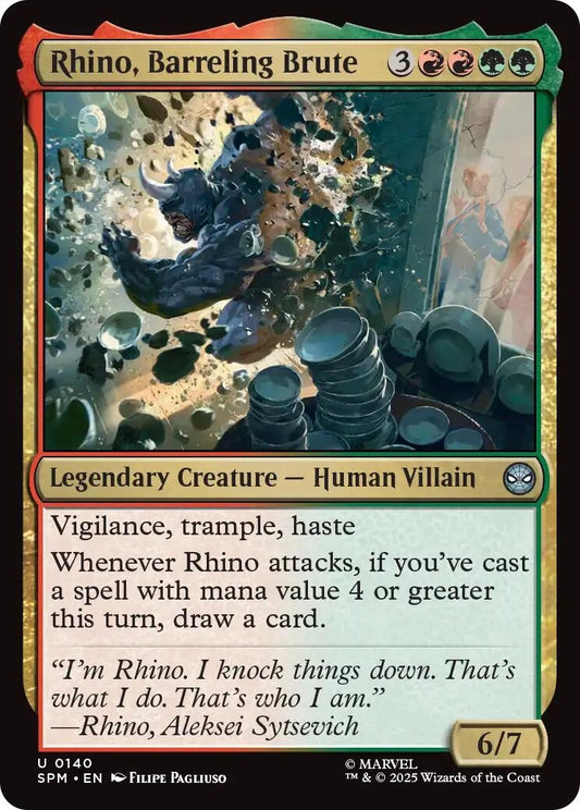Image for Rhino, Barreling Brute [140] - Magic: The Gathering