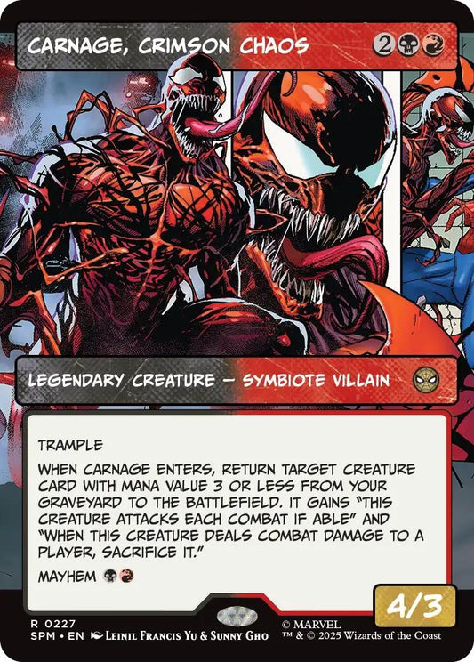 Image for Carnage, Crimson Chaos (Borderless) [227] - Magic: The Gathering