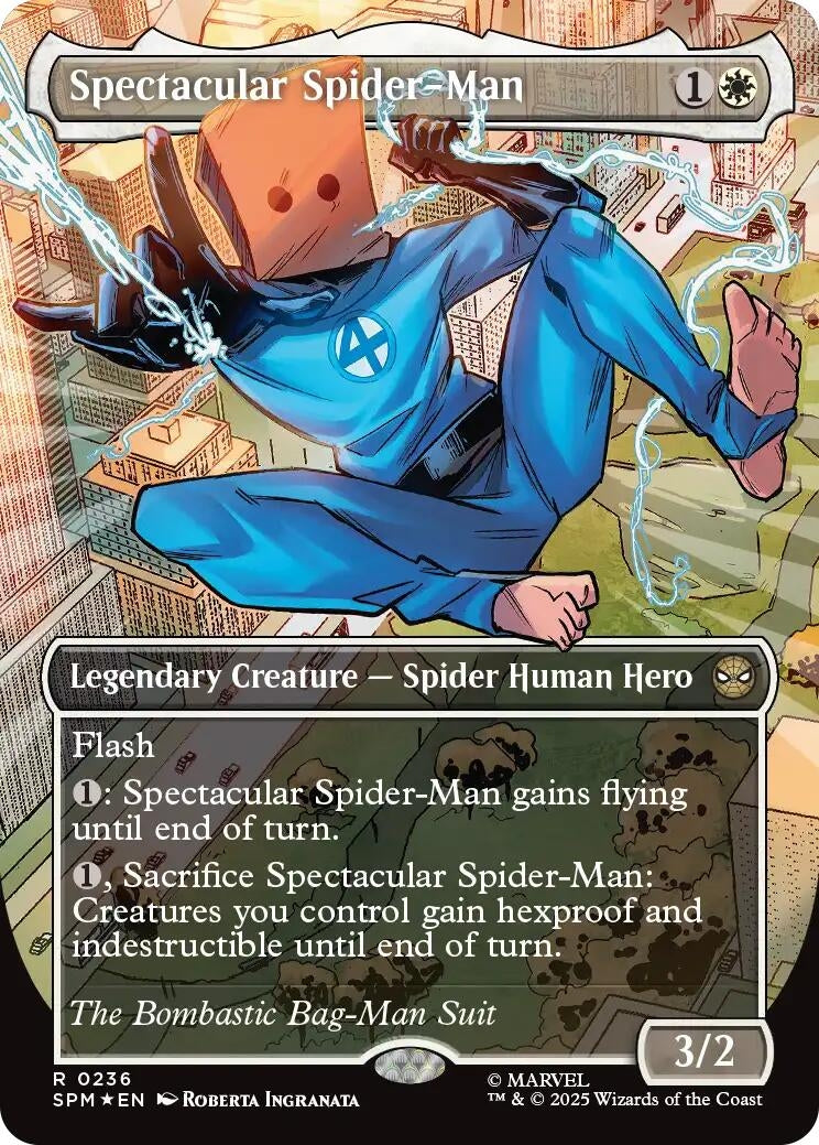 Image for Spectacular Spider-Man (0236) (Borderless) (Textured Foil) [236] - Magic: The Gathering