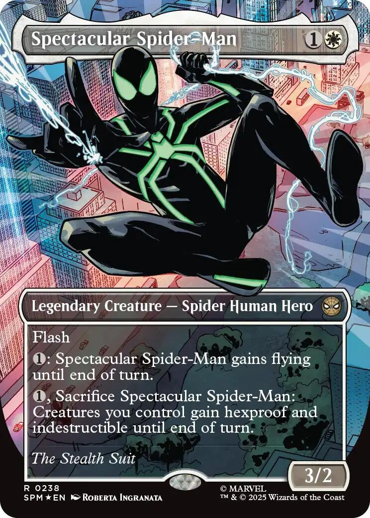 Image for Spectacular Spider-Man (0238) (Borderless) (Textured Foil) [238] - Magic: The Gathering