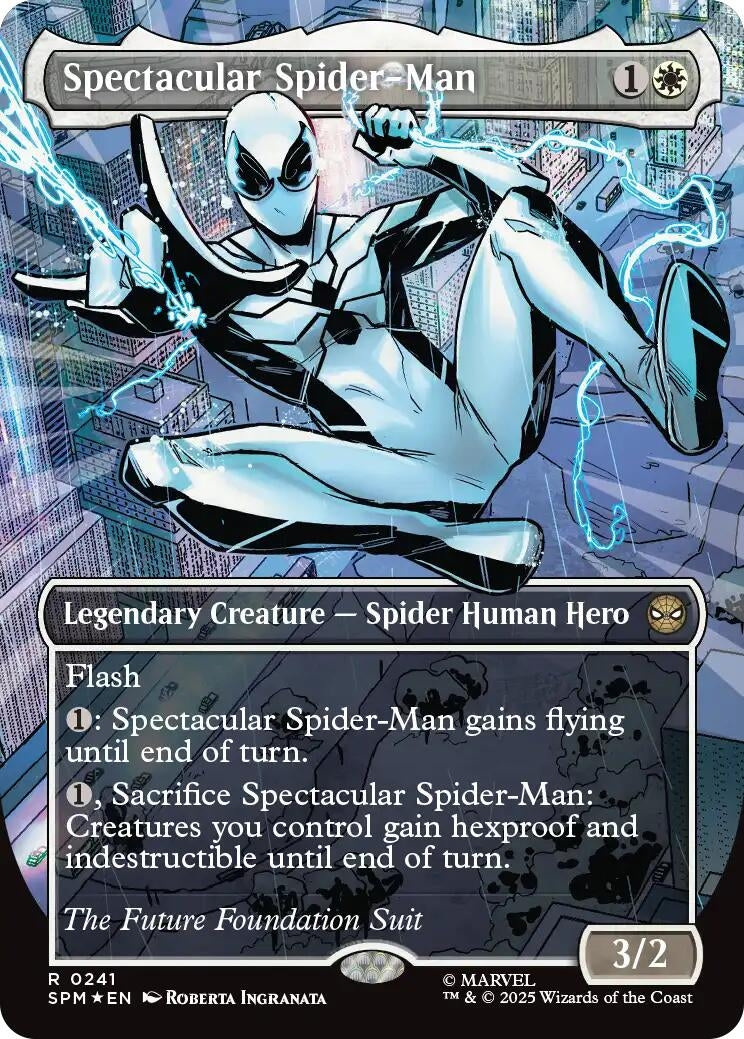 Image for Spectacular Spider-Man (0241) (Borderless) (Textured Foil) [241] - Magic: The Gathering